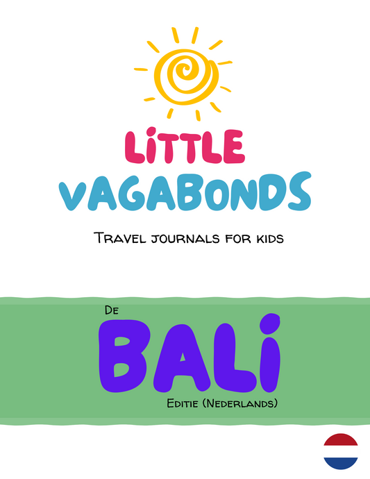 Little Vagabonds Digital Travel Journal for Kids - The Bali Edition (DUTCH)